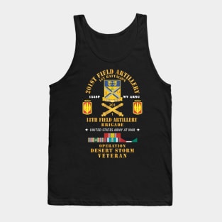 1st Battalion, 201st Artillery, 18th FA Bde - Operation Desert Storm Veteran X 300 Tank Top